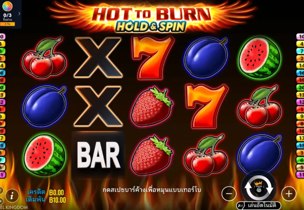 รีวิวเกม Hot to Burn Hold and Spin