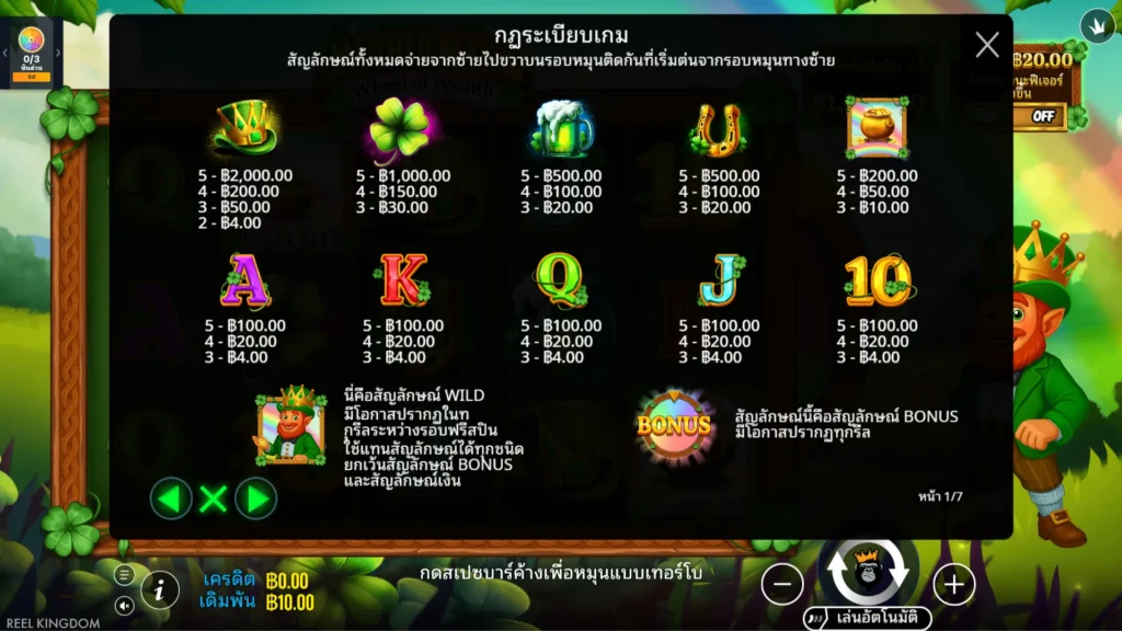 รีวิวเกม Emerald King – Wheel of Wealth