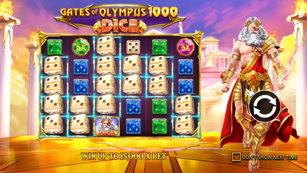 รีวิวเกม Gates of Olympus 1000 Dice
