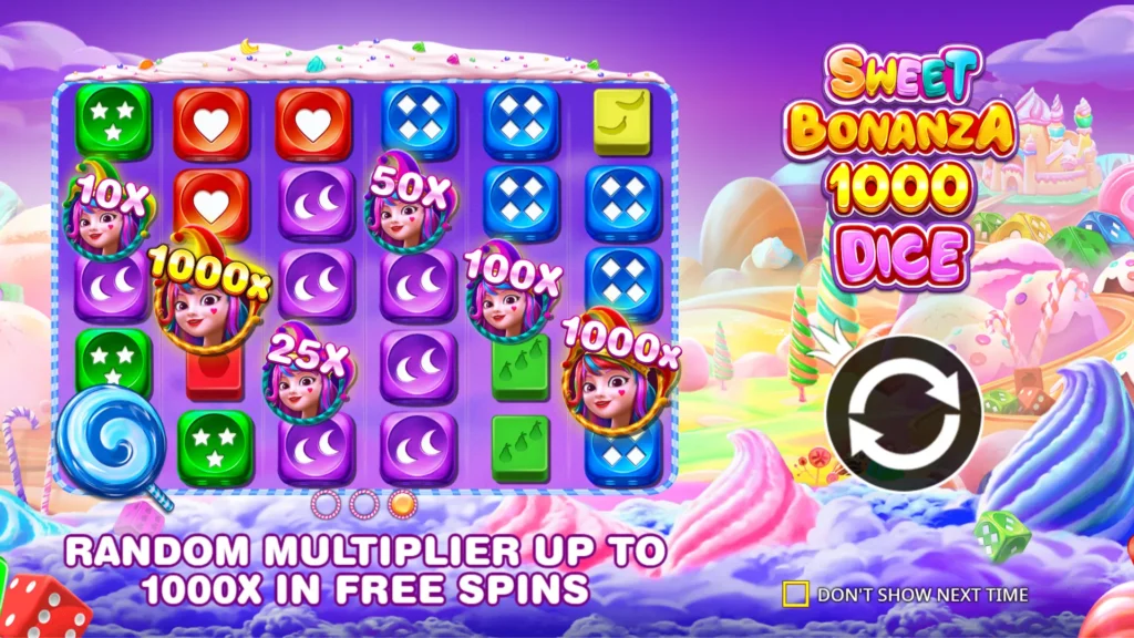 รีวิวเกม Sweet Bonanza 1000 Dice