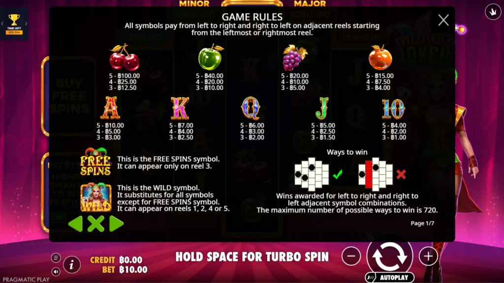 รีวิวเกม Wild Wild Joker