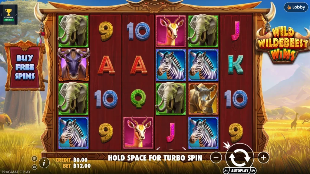 รีวิวเกม Wild Wildebeest Wins