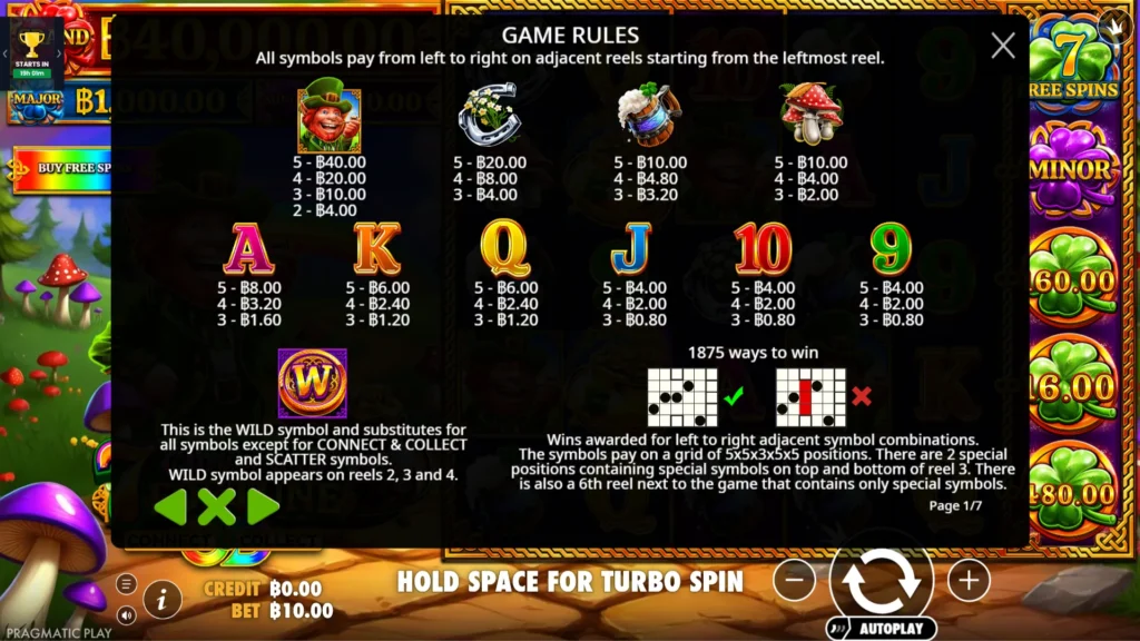 รีวิวเกม 7 Clovers of Fortune