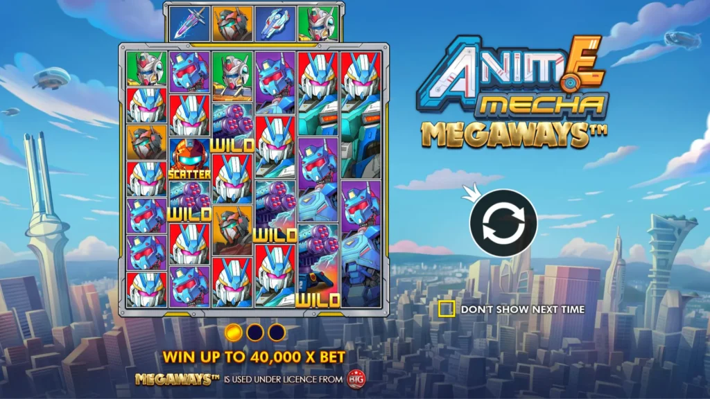 รีวิวเกม Anime Mecha Megaways