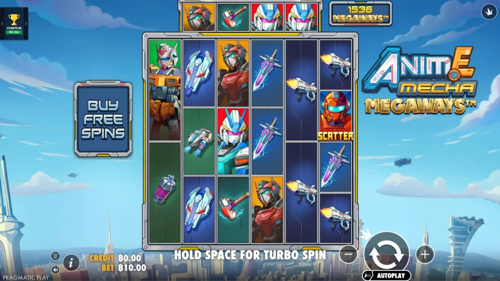 รีวิวเกม Anime Mecha Megaways