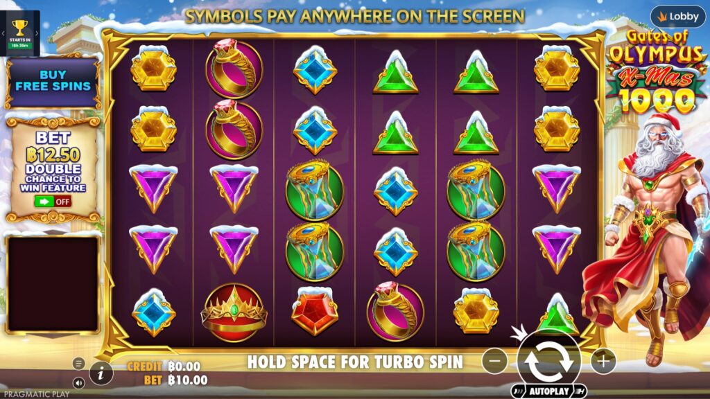 รีวิวเกม Gates of Olympus Xmas 1000