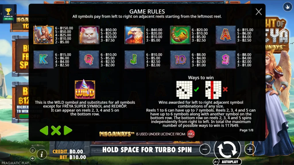 รีวิวเกม Might of Freya Megaways