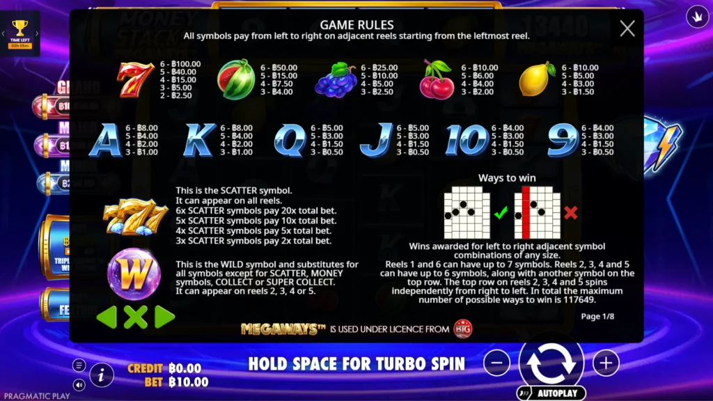 รีวิวเกม Money Stacks Megaways