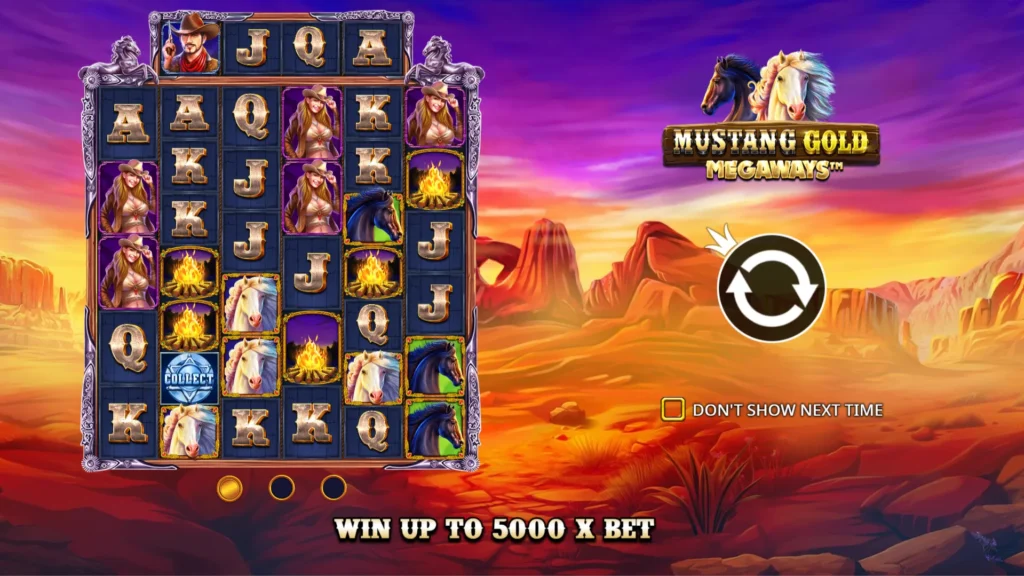 รีวิวเกม Mustang Gold Megaways