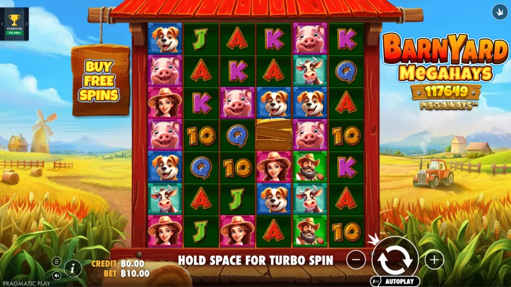 รีวิวเกม Barnyard Megahays Megaways