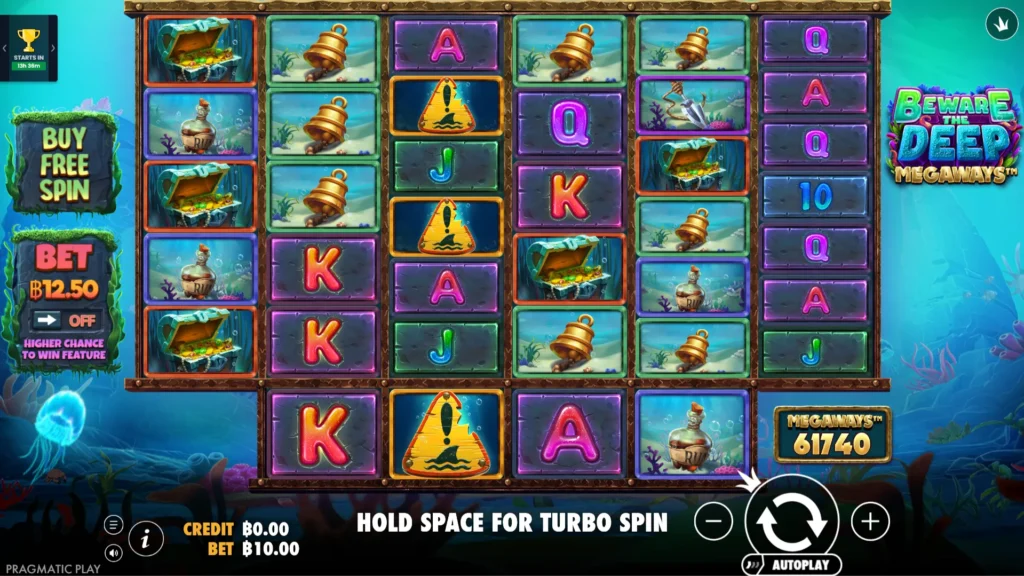 รีวิวเกม Beware The Deep Megaways