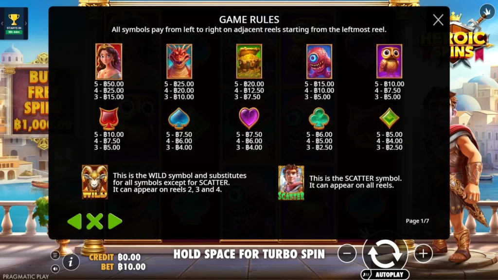 รีวิวเกม Heroic Spins