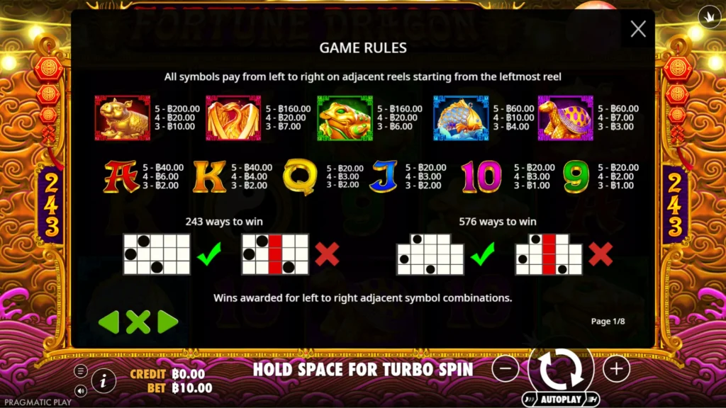 รีวิวเกม Fortune Dragon