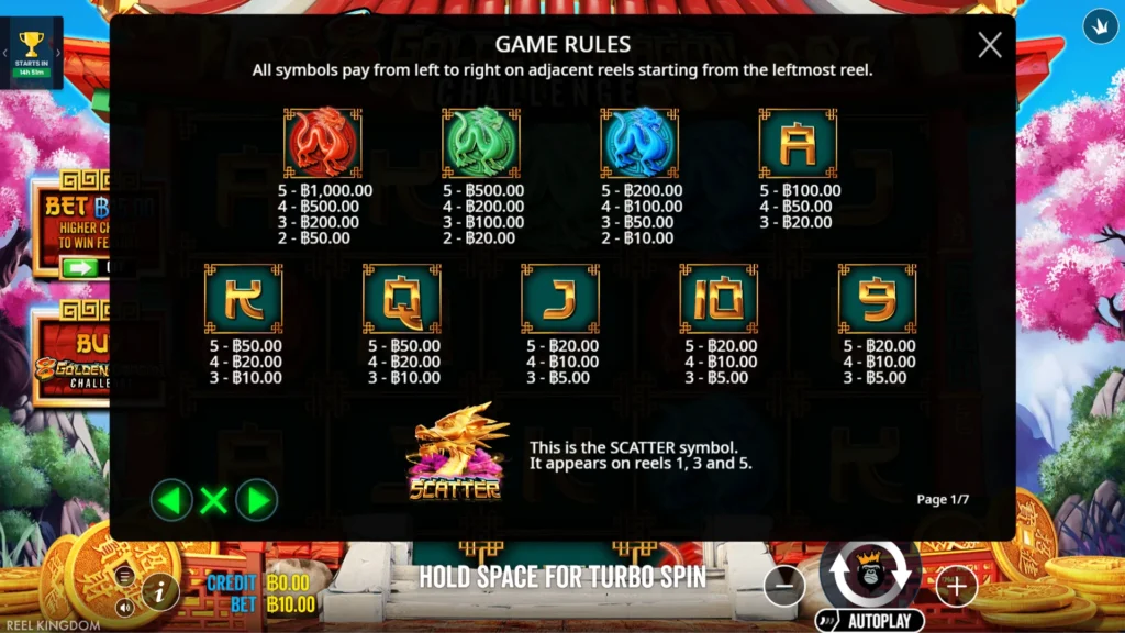 รีวิวเกม 8 Golden Dragon Challenge