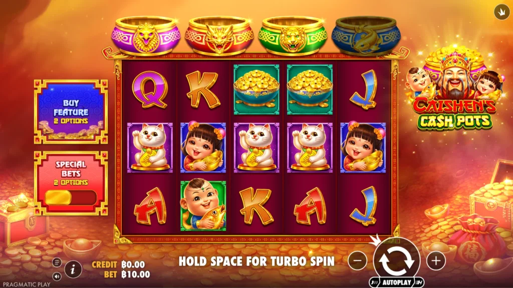 รีวิวเกม Caishen's Cash Pots
