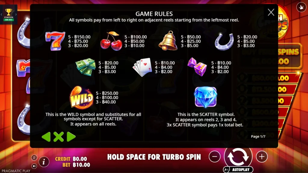 รีวิวเกม Cash Chips